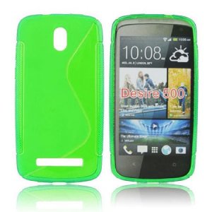 CUSTODIA GEL TPU SILICONE DOUBLE per HTC DESIRE 500 COLORE VERDE