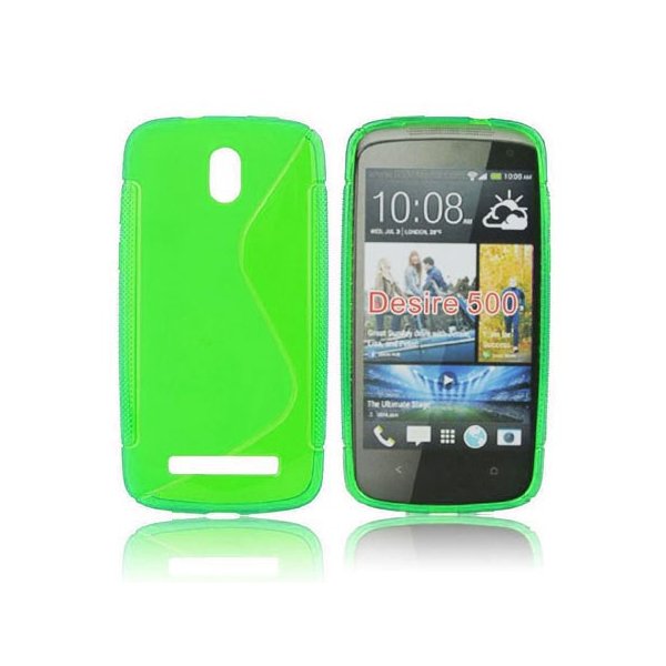 CUSTODIA GEL TPU SILICONE DOUBLE per HTC DESIRE 500 COLORE VERDE