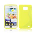 CUSTODIA GEL TPU SILICONE DOUBLE per SAMSUNG I9100 GALAXY S2, I9105 GALAXY S2 PLUS COLORE GIALLO