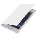 CUSTODIA FLIP ORIZZONTALE per SONY XPERIA C, S39H, C2305 COLORE BIANCO