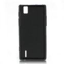 CUSTODIA GEL TPU SILICONE LUCIDA per HUAWEI ASCEND P2 COLORE NERO