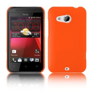 CUSTODIA BACK RIGIDA per HTC DESIRE 200 COLORE ARANCIONE