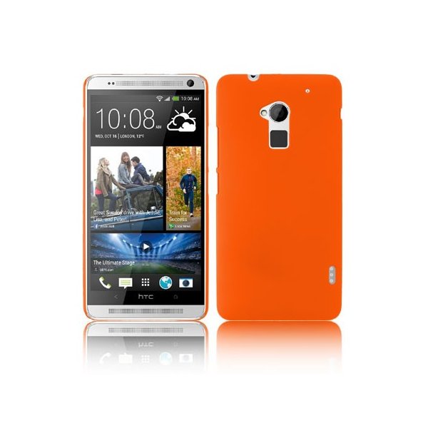 CUSTODIA BACK RIGIDA per HTC ONE MAX COLORE ARANCIONE