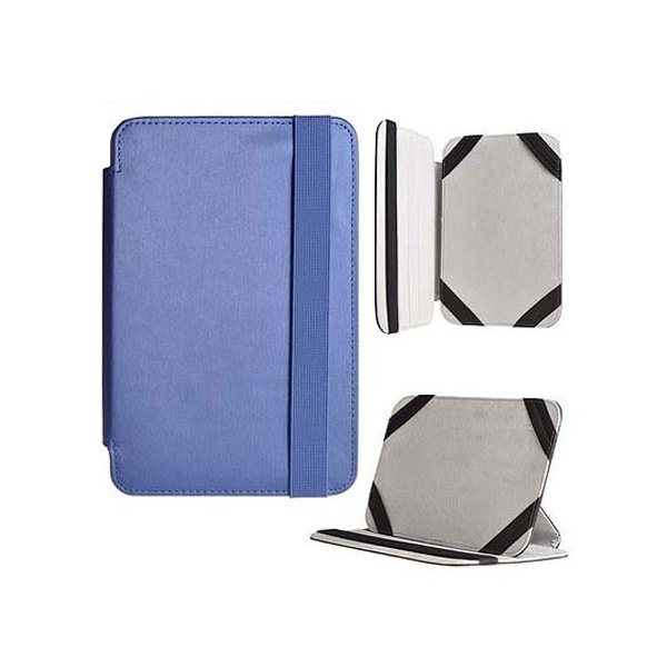 CUSTODIA NEO UNIVERSALE CON ELASTICO INTERNO E STAND per TABLET FINO A 7" POLLICI COLORE BLU