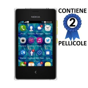 PELLICOLA PROTEGGI DISPLAY per NOKIA ASHA 502 CONFEZIONE 2 PEZZI