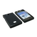 CUSTODIA GEL TPU SILICONE per NOKIA ASHA 503 COLORE NERO