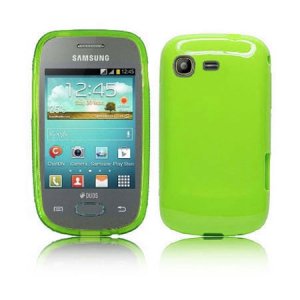 CUSTODIA GEL TPU SILICONE LUCIDA per SAMSUNG S5310 GALAXY POCKET NEO, S5312 COLORE VERDE