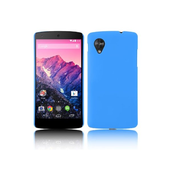 CUSTODIA per LG NEXUS 5 (D820) BACK RIGIDA COLORE BLU