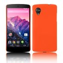 CUSTODIA per LG NEXUS 5 (D820) BACK RIGIDA COLORE ARANCIONE