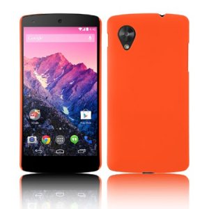 CUSTODIA per LG NEXUS 5 (D820) BACK RIGIDA COLORE ARANCIONE