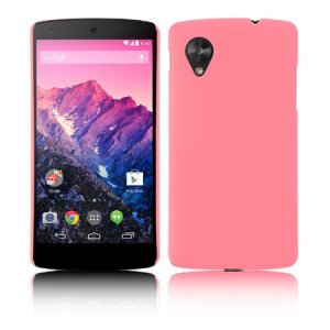 CUSTODIA per LG NEXUS 5 (D820) BACK RIGIDA COLORE ROSA