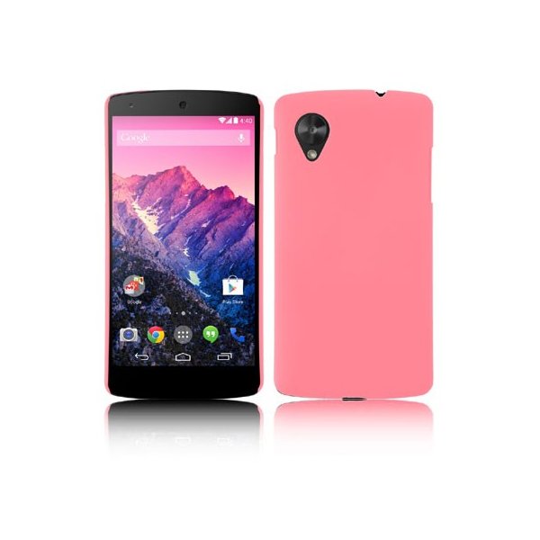 CUSTODIA per LG NEXUS 5 (D820) BACK RIGIDA COLORE ROSA