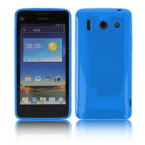 CUSTODIA GEL TPU SILICONE LUCIDA per HUAWEI ASCEND G510, U8951 DAYTONA COLORE BLU