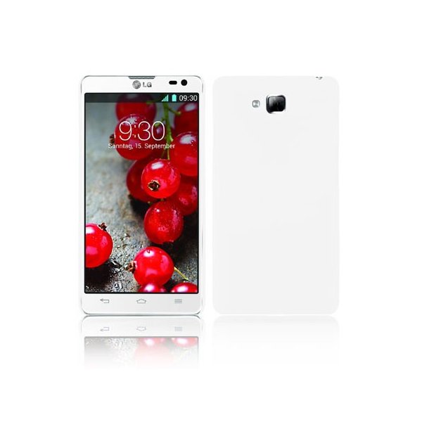 CUSTODIA BACK RIGIDA per LG OPTIMUS L9 II, D605 COLORE BIANCO