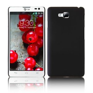 CUSTODIA BACK RIGIDA per LG OPTIMUS L9 II, D605 COLORE NERO