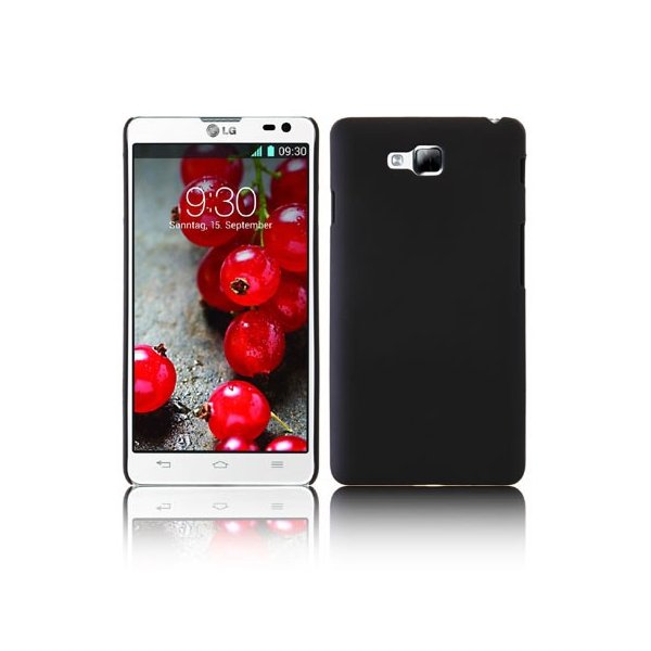 CUSTODIA BACK RIGIDA per LG OPTIMUS L9 II, D605 COLORE NERO