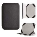 CUSTODIA TOP UNIVERSALE CON ELASTICO INTERNO E STAND per TABLET FINO A 7" POLLICI COLORE NERO