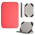 CUSTODIA TOP UNIVERSALE CON ELASTICO INTERNO E STAND per TABLET FINO A 7" POLLICI COLORE ROSSO