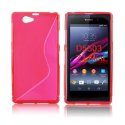 CUSTODIA GEL TPU SILICONE DOUBLE per SONY XPERIA Z1 COMPACT, XPERIA Z1 MINI, D5503 COLORE ROSSO