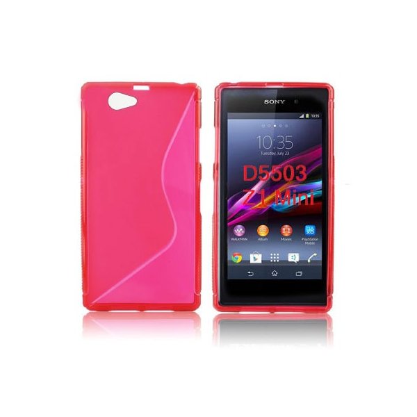 CUSTODIA GEL TPU SILICONE DOUBLE per SONY XPERIA Z1 COMPACT, XPERIA Z1 MINI, D5503 COLORE ROSSO