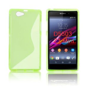 CUSTODIA GEL TPU SILICONE DOUBLE per SONY XPERIA Z1 COMPACT, XPERIA Z1 MINI, D5503 COLORE VERDE