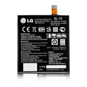 BATTERIA ORIGINALE per LG NEXUS 5 (D820), LG X SCREEN (K500N) - 2300 mAh LI-ION BL-T9 BULK