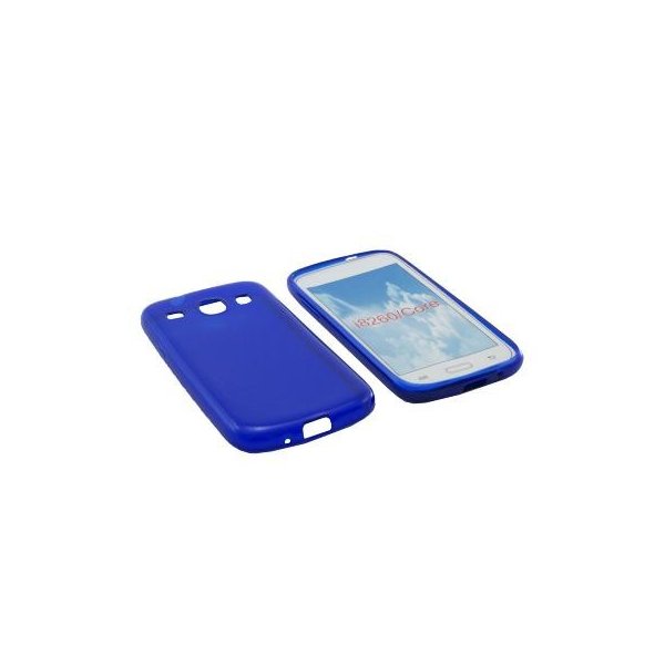 CUSTODIA GEL TPU SILICONE per SAMSUNG GALAXY I8260 GALAXY CORE, I8262 GALAXY CORE DUOS COLORE BLU