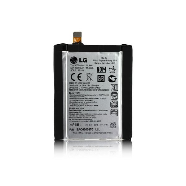 BATTERIA ORIGINALE LG BL-T7 per LG OPTIMUS G2, D802, D802TA, D803, P693 - 3000 mAh LI-ION BULK