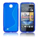 CUSTODIA GEL TPU SILICONE DOUBLE per HTC DESIRE 300 COLORE BLU