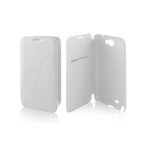 CUSTODIA FLIP BOOK PELLE per SAMSUNG I9500 GALAXY S4, I9505, I9502 CON PORTA CARTE FANTASIA GROOVE COLORE BIANCO