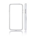 CUSTODIA BUMPER GEL TPU SILICONE SEMI-RIGIDO per LG P760 OPTIMUS L9, P769 COLORE BIANCO-TRASPARENTE-BIANCO