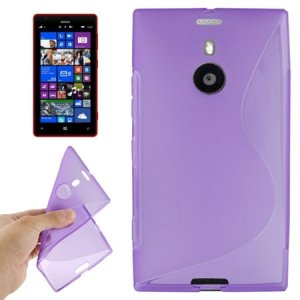 CUSTODIA GEL TPU SILICONE DOUBLE per NOKIA LUMIA 1520 COLORE VIOLA