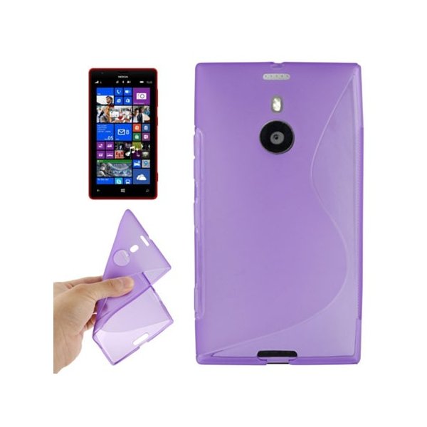 CUSTODIA GEL TPU SILICONE DOUBLE per NOKIA LUMIA 1520 COLORE VIOLA