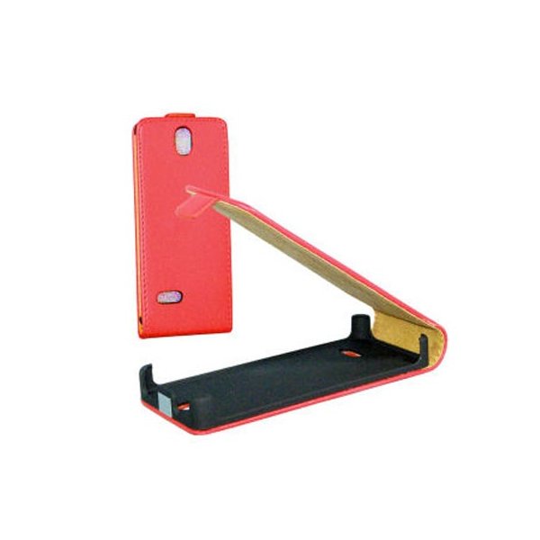 CUSTODIA FLIP SLIM VERTICALE PELLE per NOKIA 515 COLORE ROSSO