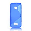 CUSTODIA GEL TPU SILICONE DOUBLE per NOKIA ASHA 208 COLORE BLU