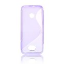 CUSTODIA GEL TPU SILICONE DOUBLE per NOKIA ASHA 208 COLORE VIOLA