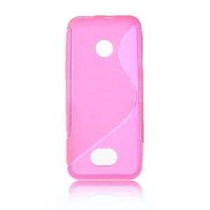 CUSTODIA GEL TPU SILICONE DOUBLE per NOKIA ASHA 208 COLORE ROSA