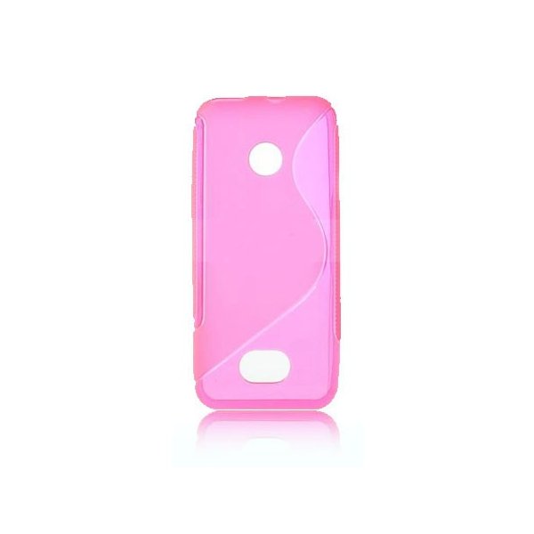 CUSTODIA GEL TPU SILICONE DOUBLE per NOKIA ASHA 208 COLORE ROSA