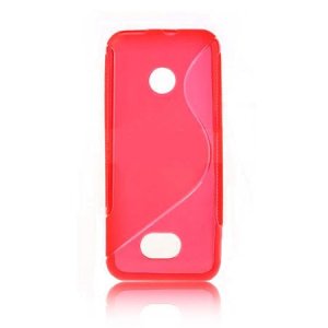 CUSTODIA GEL TPU SILICONE DOUBLE per NOKIA ASHA 208 COLORE ROSSO