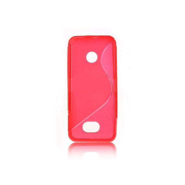 CUSTODIA GEL TPU SILICONE DOUBLE per NOKIA ASHA 208 COLORE ROSSO