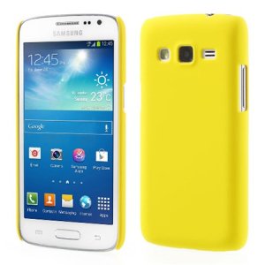 CUSTODIA BACK RIGIDA per SAMSUNG G3815 GALAXY EXPRESS 2 COLORE GIALLO