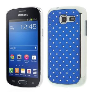 CUSTODIA BACK RIGIDA CON BRILLANTINI per SAMSUNG S7390 GALAXY FRESH, S7390 GALAXY TREND LITE COLORE BLU