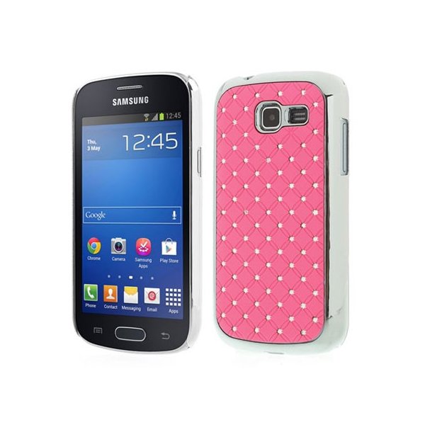 CUSTODIA BACK RIGIDA CON BRILLANTINI per SAMSUNG S7390 GALAXY FRESH, S7390 GALAXY TREND LITE COLORE ROSA