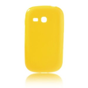 CUSTODIA GEL TPU SILICONE per SAMSUNG S6790 GALAXY FAME LITE, S6792 GALAXY FAME LITE DUOS COLORE GIALLO