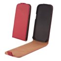 CUSTODIA per LG NEXUS 5 (D820) FLIP VERTICALE SLIM SIMILPELLE COLORE ROSSO