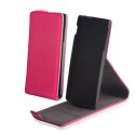 CUSTODIA FLIP VERTICALE SLIM PELLE RUVIDA per SAMSUNG I8260 GALAXY CORE, I8262 GALAXY CORE DUOS CON STAND COLORE ROSA