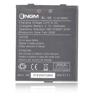 BATTERIA ORIGINALE NGM BL-06 per DG689 1000 mAh LI-ION BULK