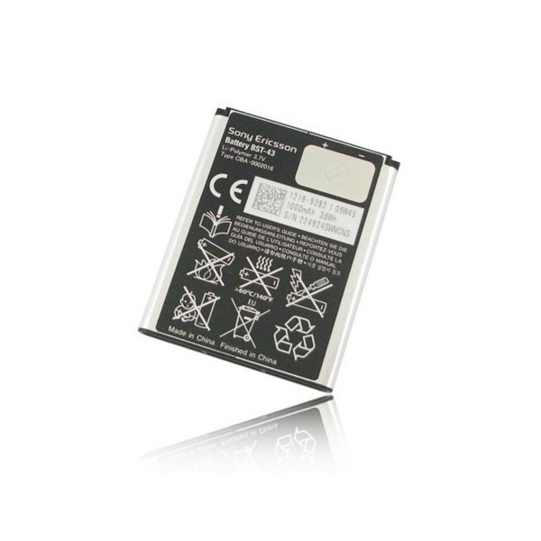 BATTERIA ORIGINALE SONY-ERICSSON BST-43 per  XPERIA X2, J10I, J20I, U100 1000 mAh LI-ION BULK SEGUE COMPATIBILITA'..