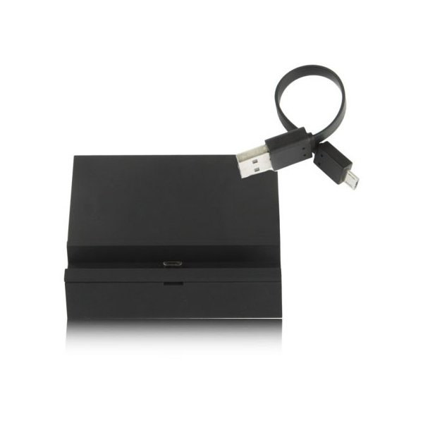 BASETTA DOCKING UNIVERSALE PER SMARTPHONE E TABLET CON ATTACCO MICRO USB COLORE NERO