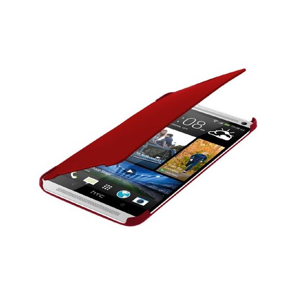 CUSTODIA FLIP ORIZZONTALE per HTC ONE MAX COLORE ROSSO